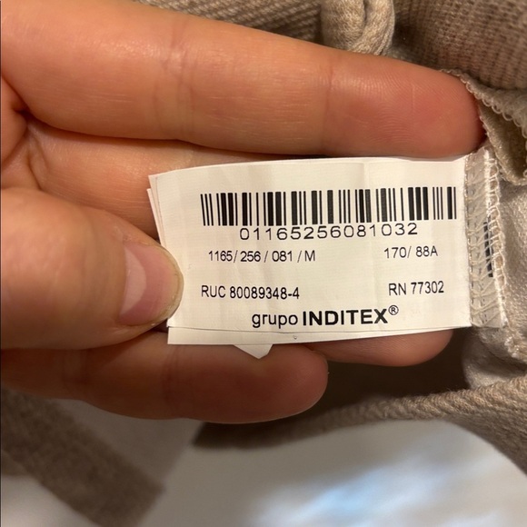 Zara Light Brown/Grey Knit Waistcoat Top - Picture 5 of 7